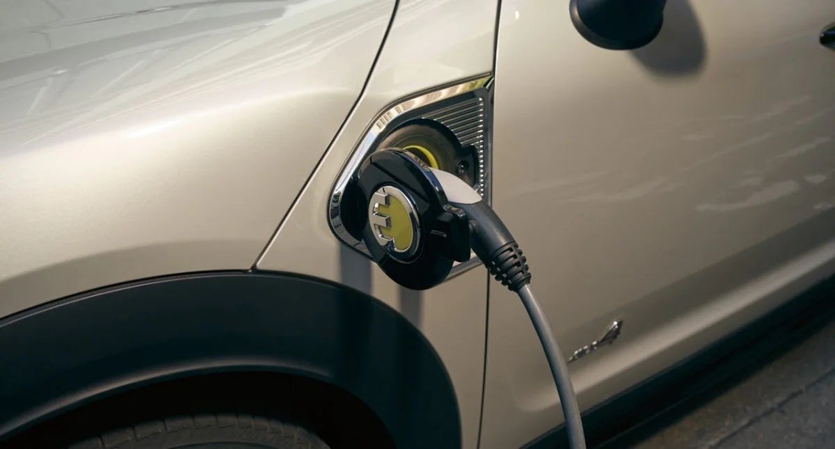 The MINI Cooper SE Countryman PHEV charging. MINI of Sterling in Sterling VA