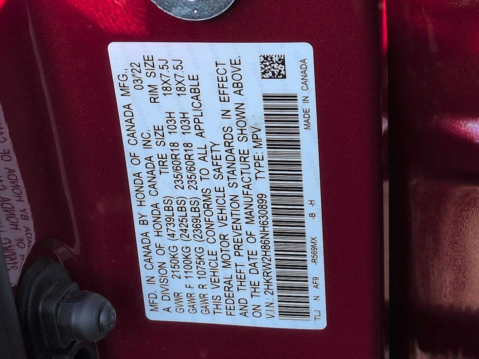 2022 Honda CR-V EX-L