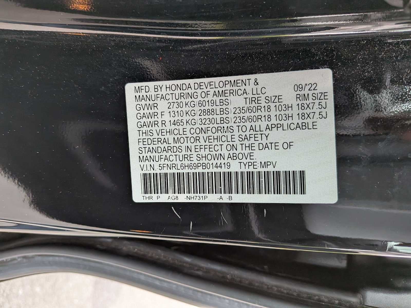 2023 Honda Odyssey EX-L