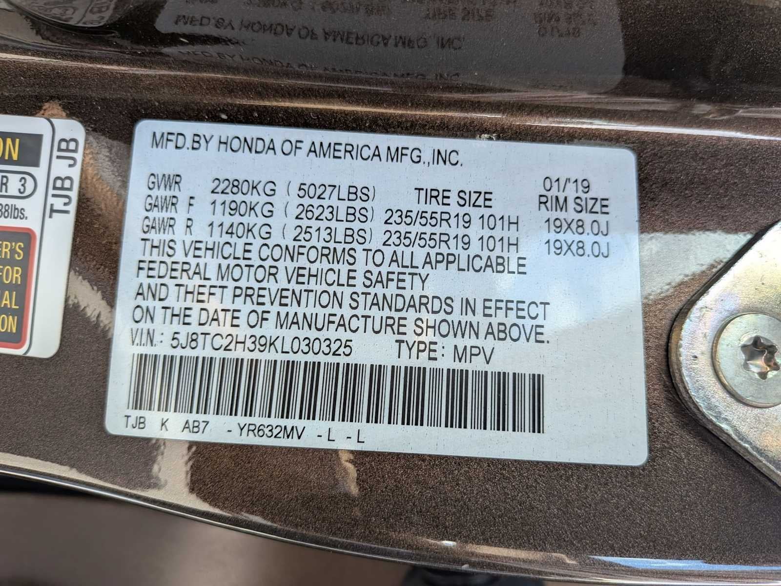 2019 Acura RDX AWD