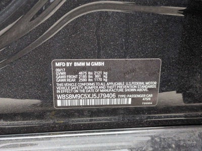 2018 BMW M3 Sedan Sedan