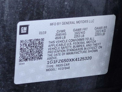 2019 Chevrolet Bolt EV Premier