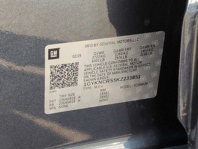 2019 Cadillac XT5 Luxury FWD