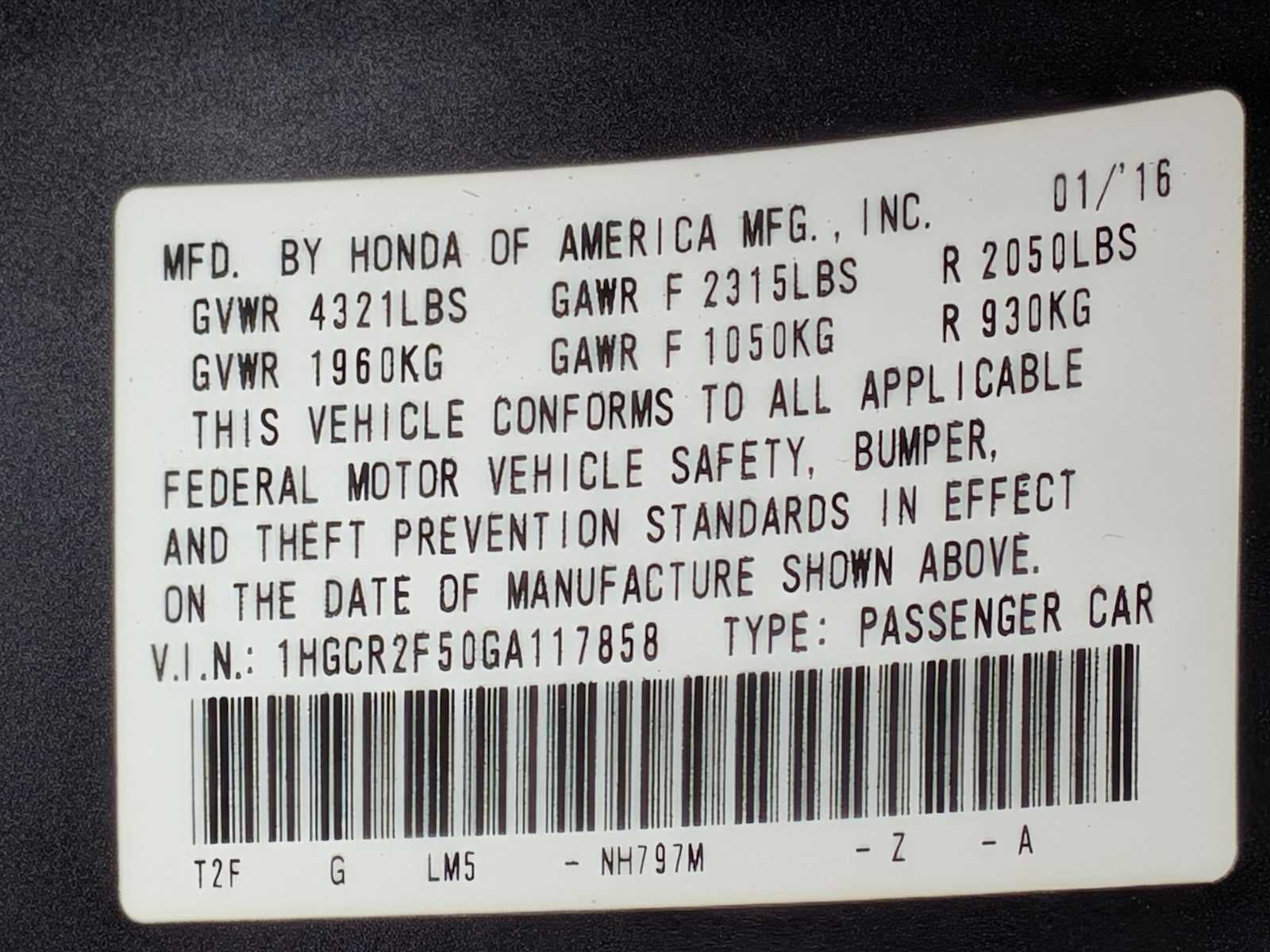 2016 Honda Accord Sport