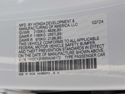 2024 Honda Accord Hybrid Touring