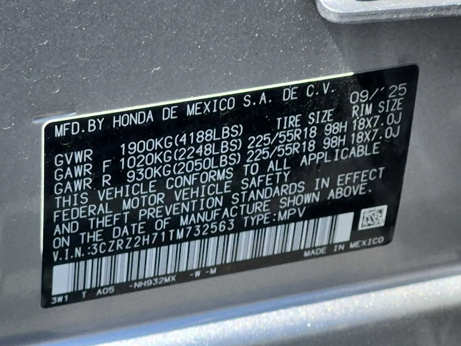 2026 Honda HR-V EX-L