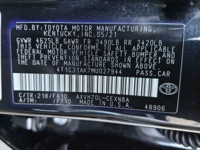 2021 Toyota Camry Hybrid LE