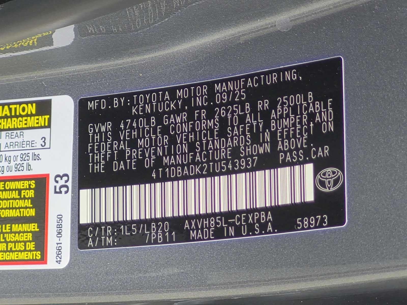 2026 Toyota Camry XSE