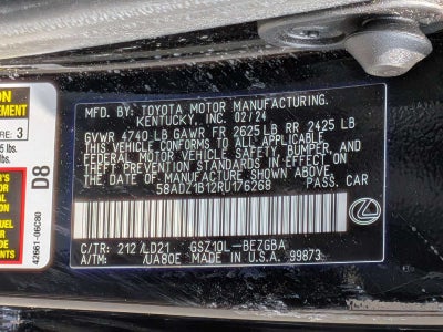 2024 Lexus ES 350 ES 350