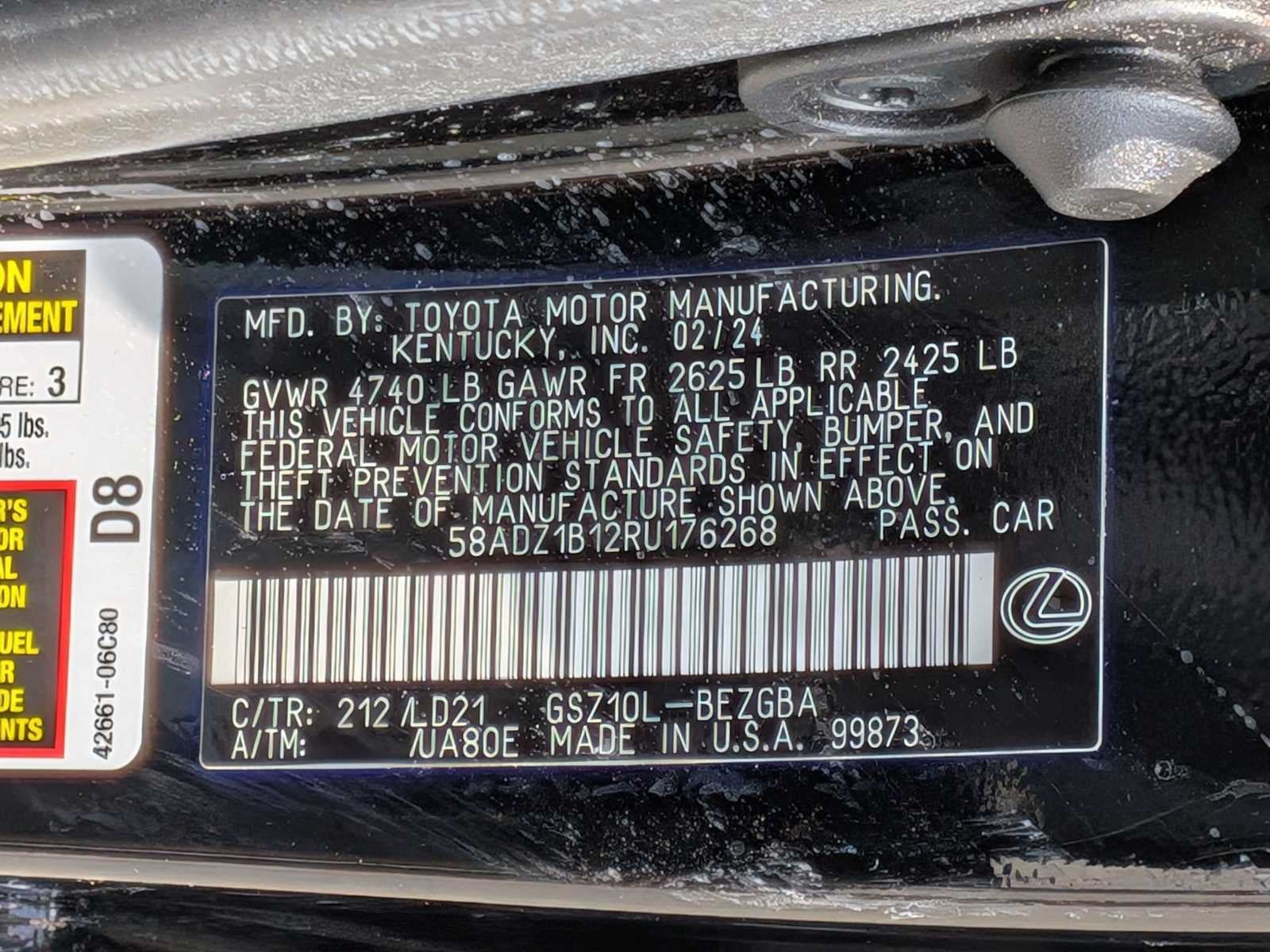 2024 Lexus ES 350 ES 350