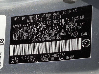 2024 Lexus ES 350 ES 350