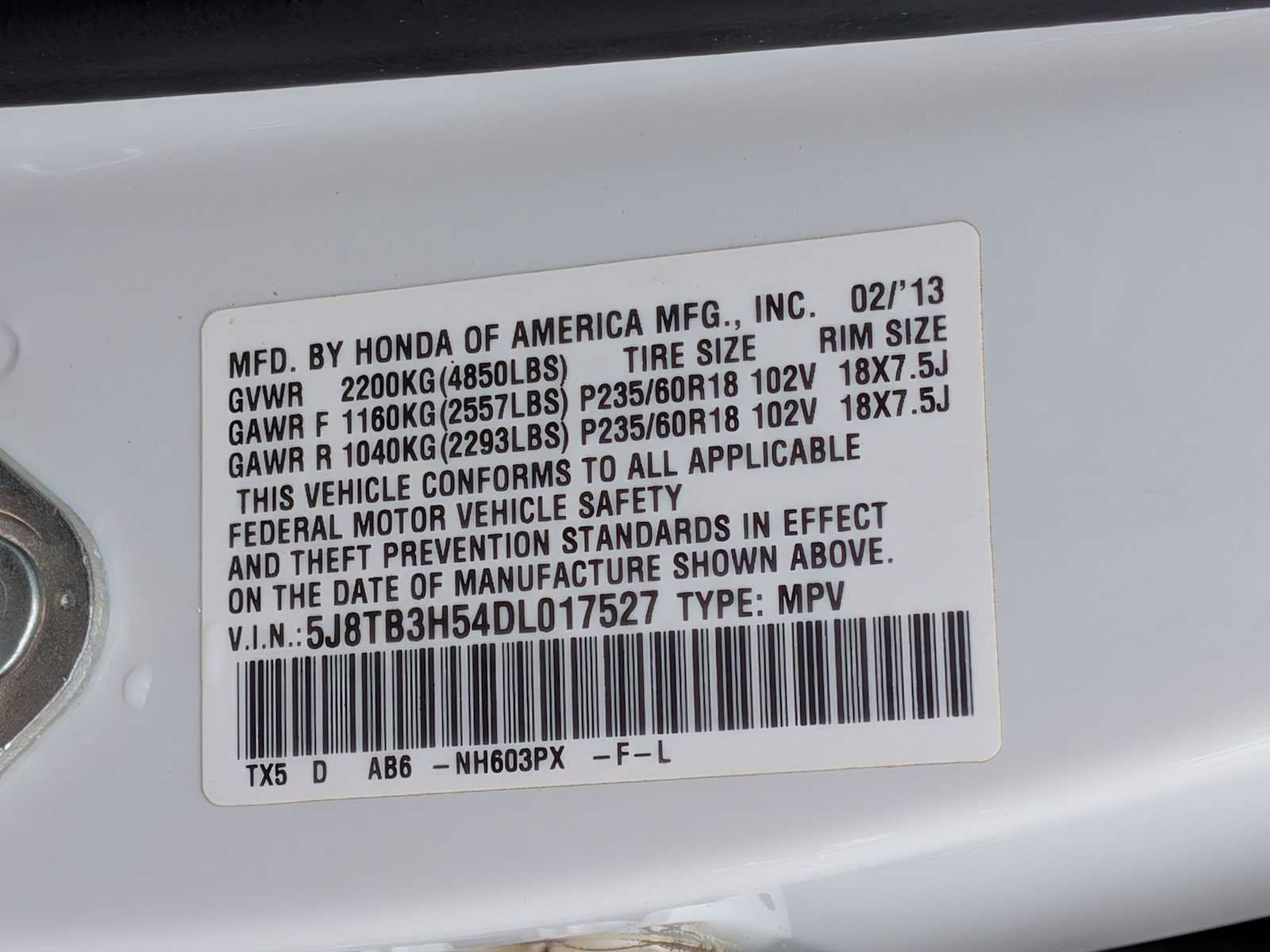 2013 Acura RDX Tech Pkg