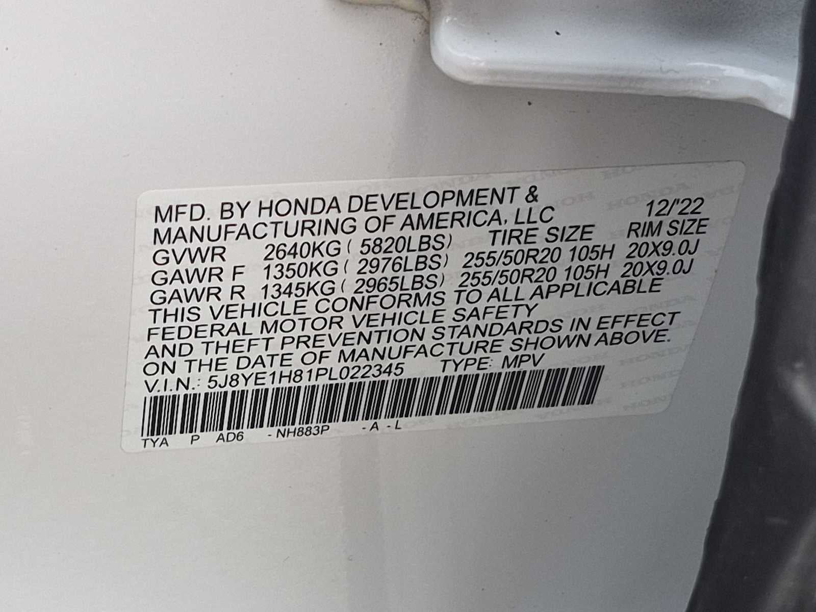 2023 Acura MDX w/Advance Package