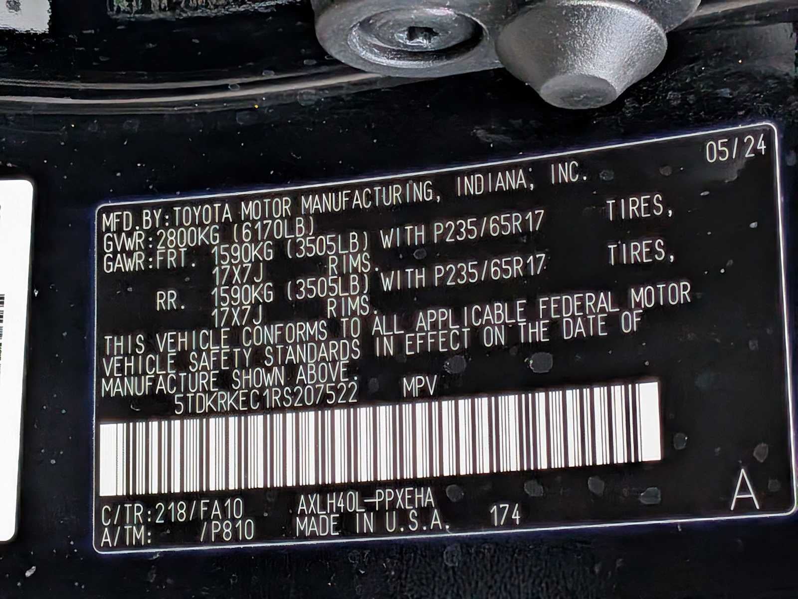 2024 Toyota Sienna LE