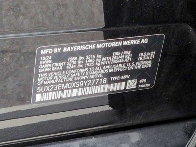 2025 BMW X7 xDrive40i