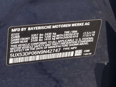 2022 BMW X3 xDrive30i xDrive30i