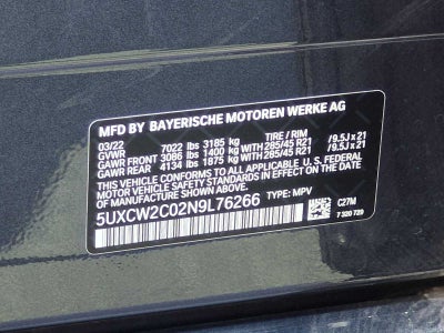 2022 BMW X7 xDrive40i