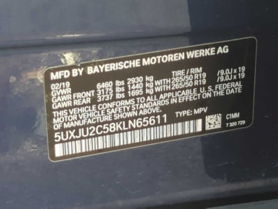 2019 BMW X5 xDrive50i