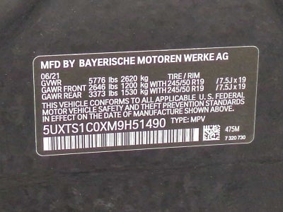 2021 BMW X3 xDrive30e