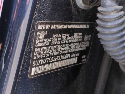 2017 BMW X3 xDrive35i xDrive35i