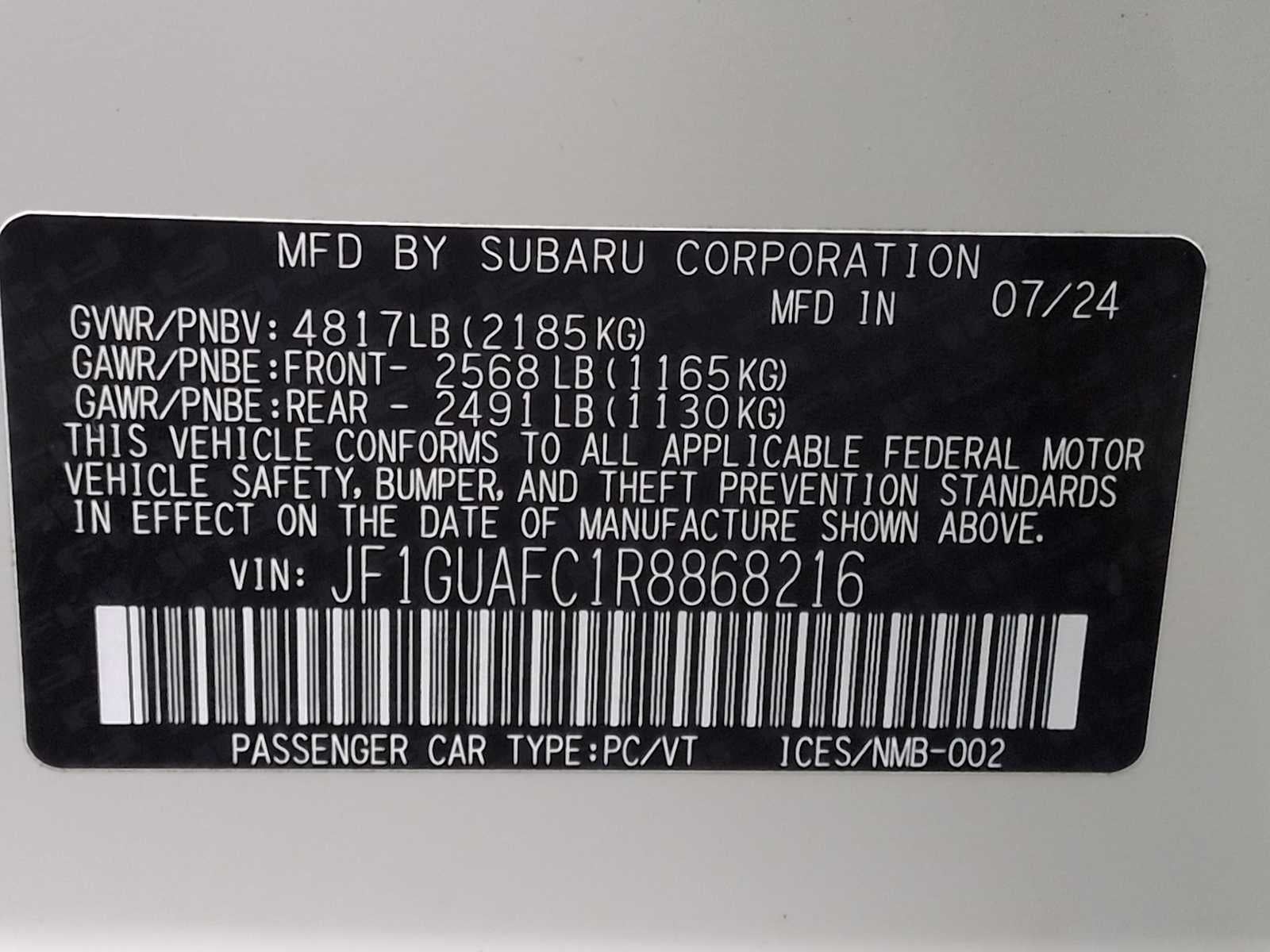 2024 Subaru Impreza Sport