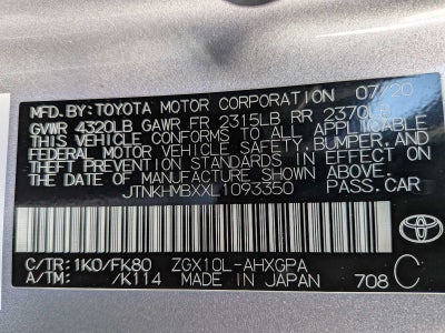 2020 Toyota C-HR XLE