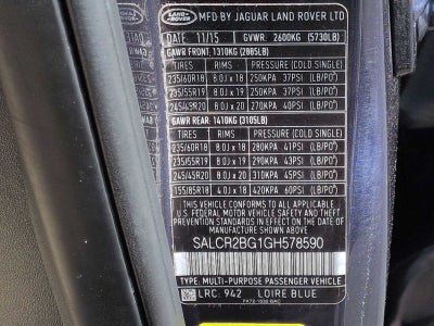 2016 Land Rover Discovery Sport HSE