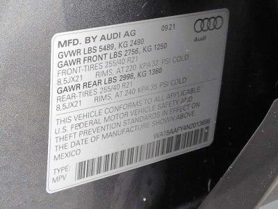 2022 Audi Q5 Sportback S line Premium Plus