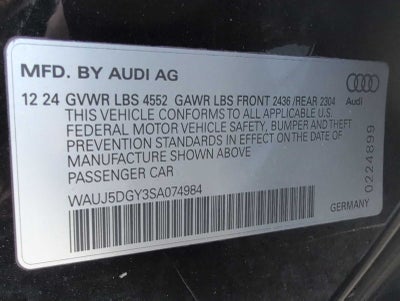 2025 Audi S3 Prestige