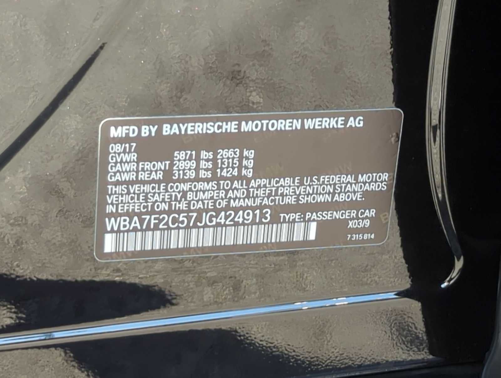 2018 BMW 750i xDrive 750i xDrive