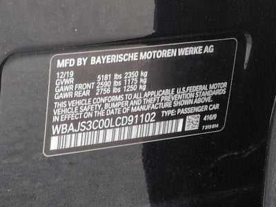 2020 BMW 5 Series 540i xDrive