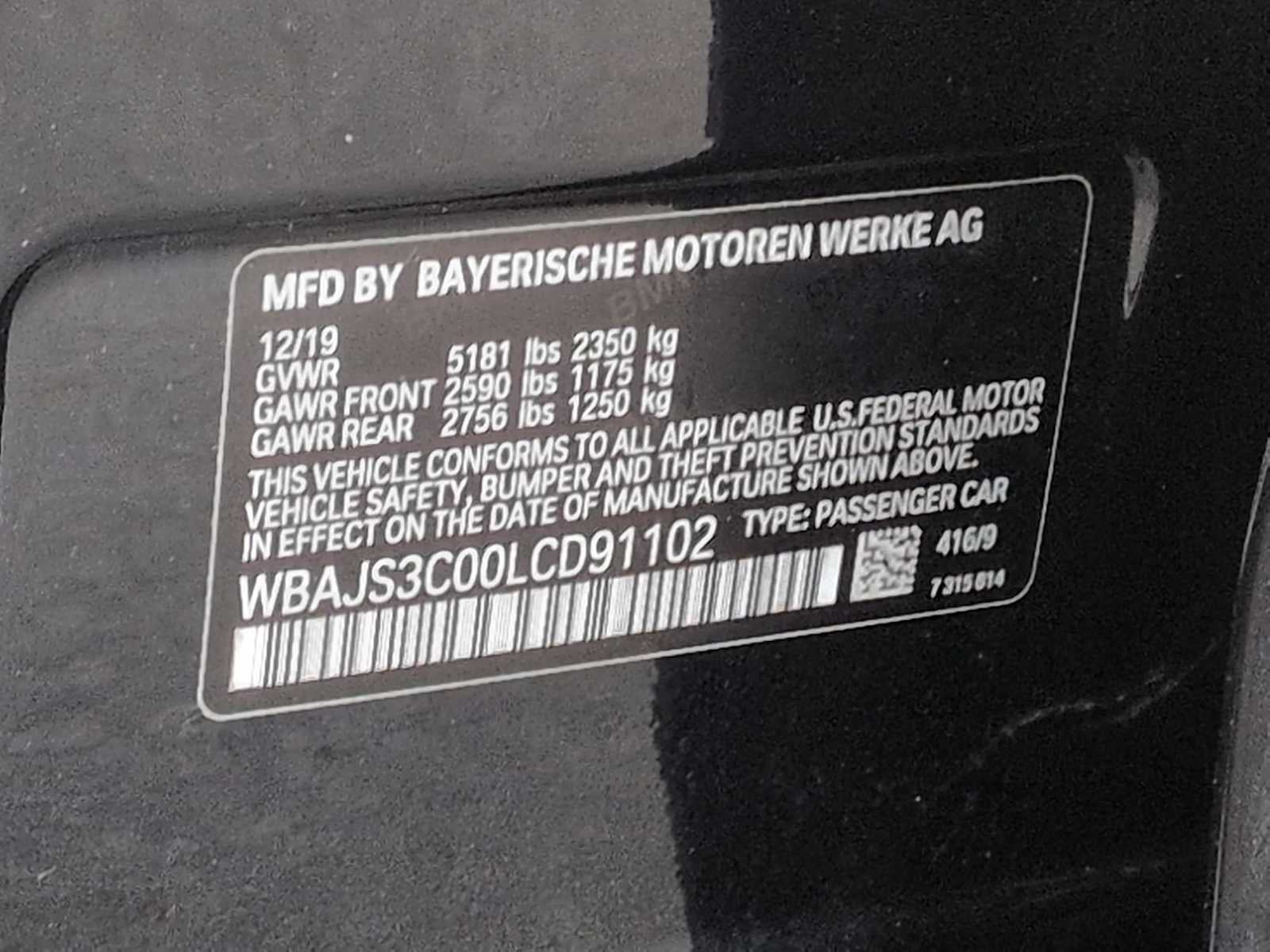 2020 BMW 5 Series 540i xDrive