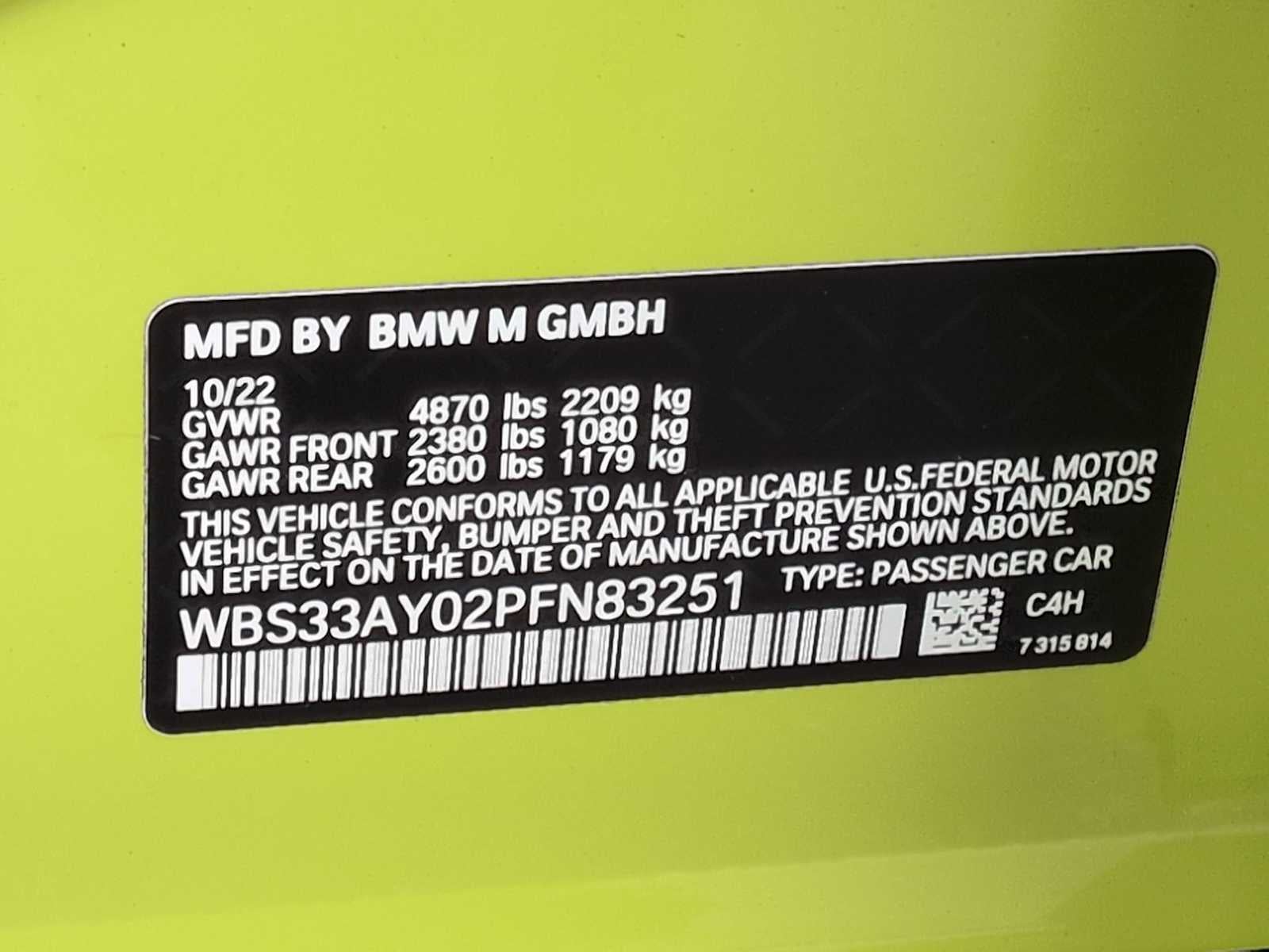 2023 BMW M3 Competition