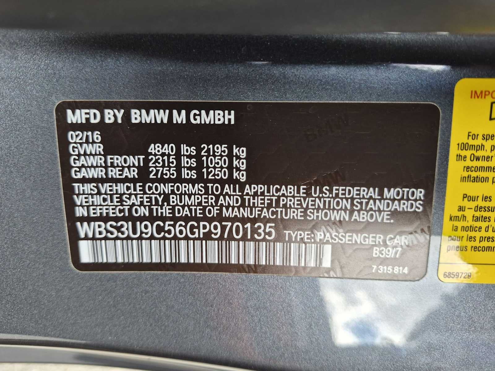 2016 BMW M4 2dr Conv