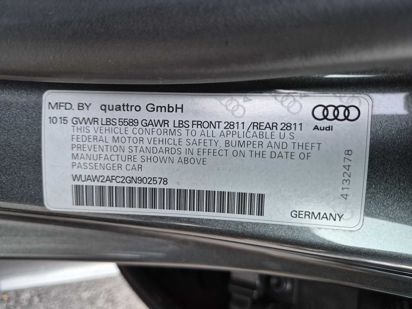 2016 Audi RS 7 Prestige