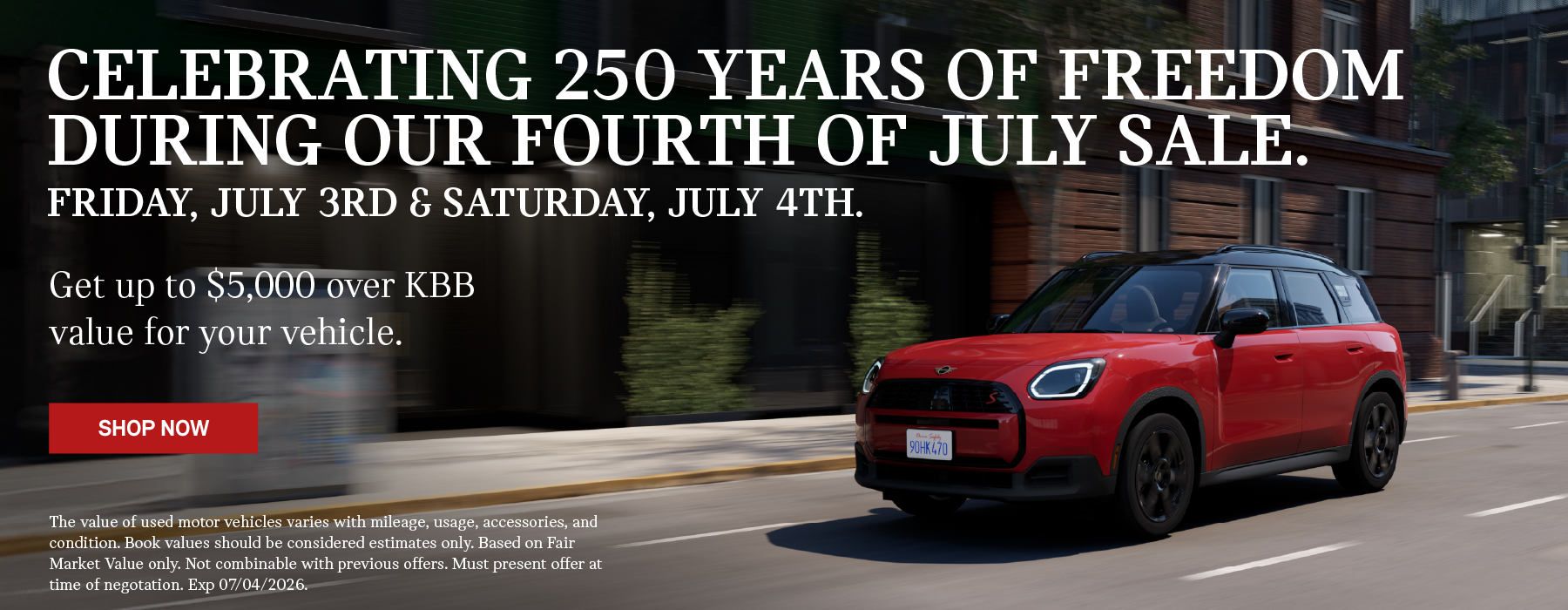 4th of July Sale