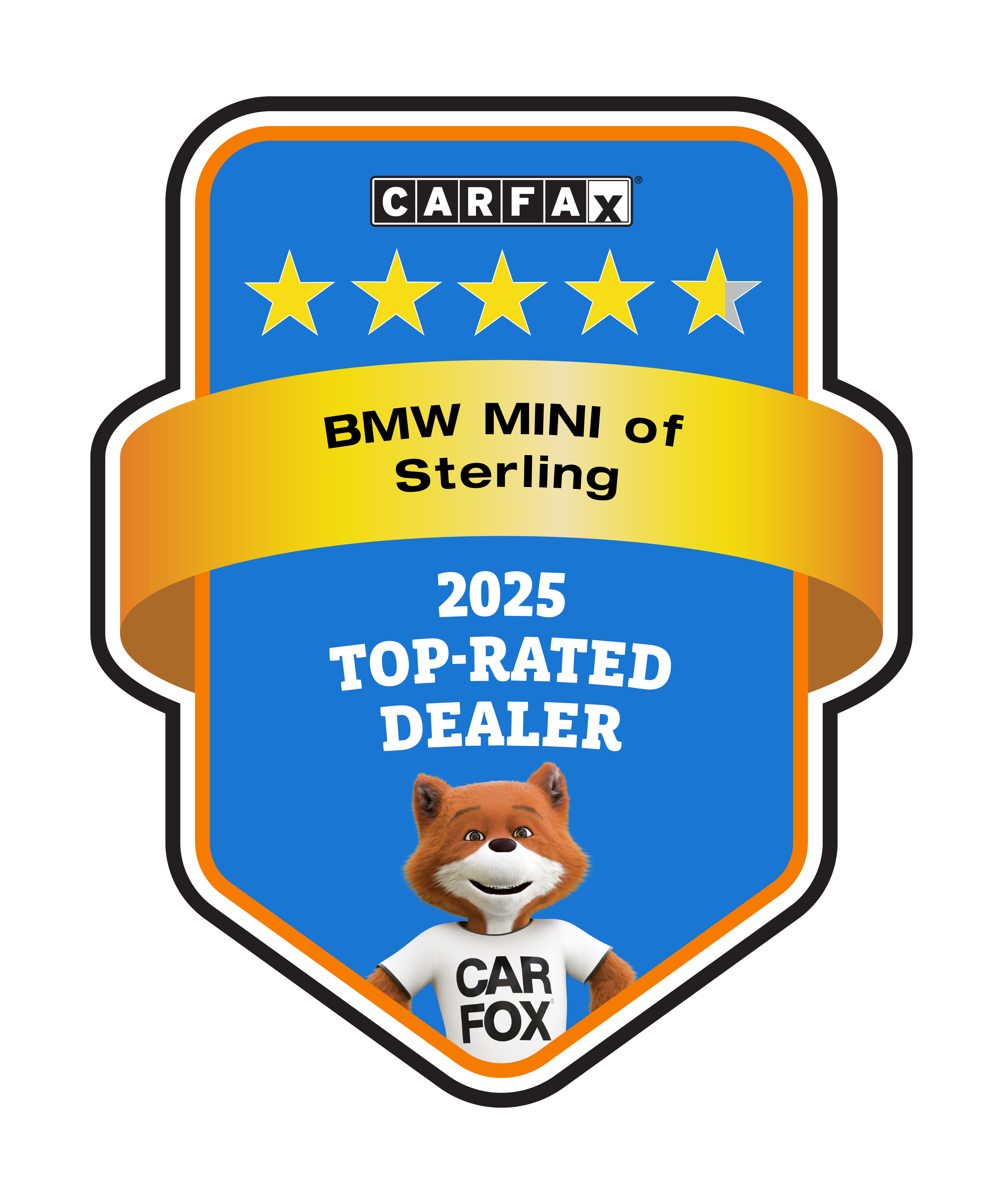 2025 CARFAX Top Rated Dealer award earned by MINI of Sterling